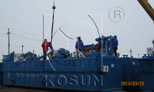 KOSUN Won Full Set of 750 Workover Rig Solid Control Equipment