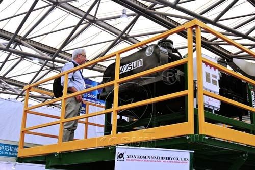 A guest visiting Black Rhino Centrifuge